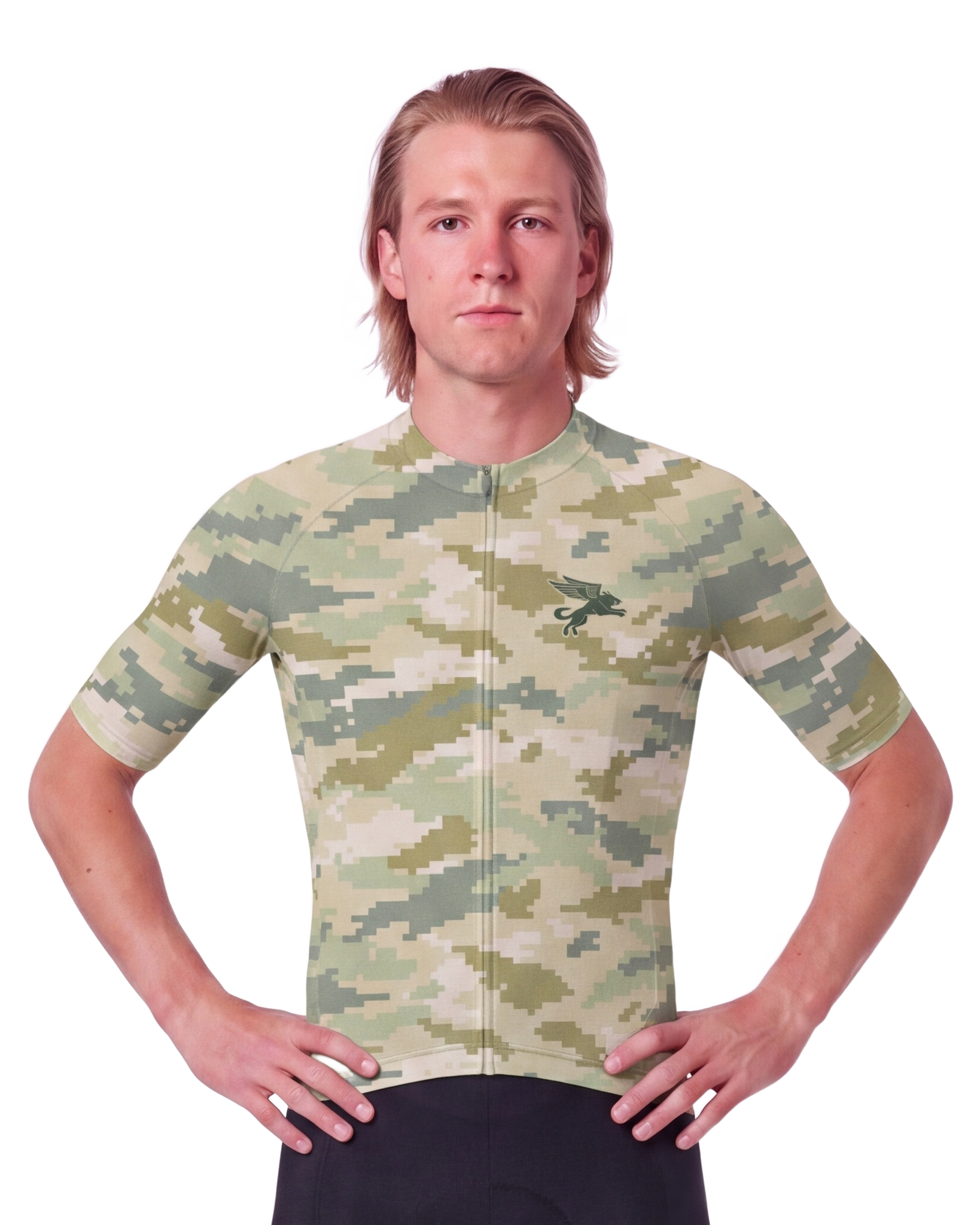 DESERT CAMO MEN'S PRO JERSEY ISD - front, on model