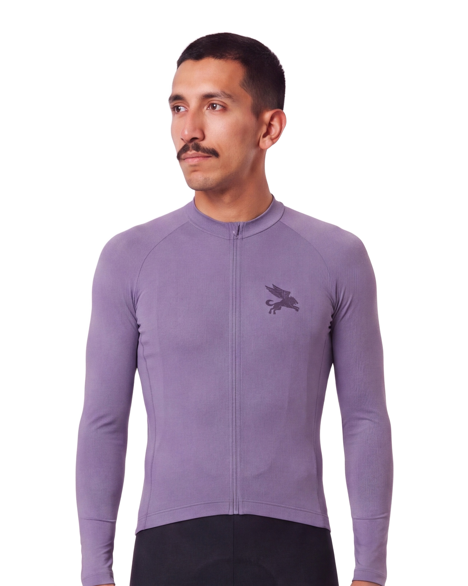Dusted Grape Cypress Spirits MEN'S Long Sleeve PRO JERSEY ISD - front, on model