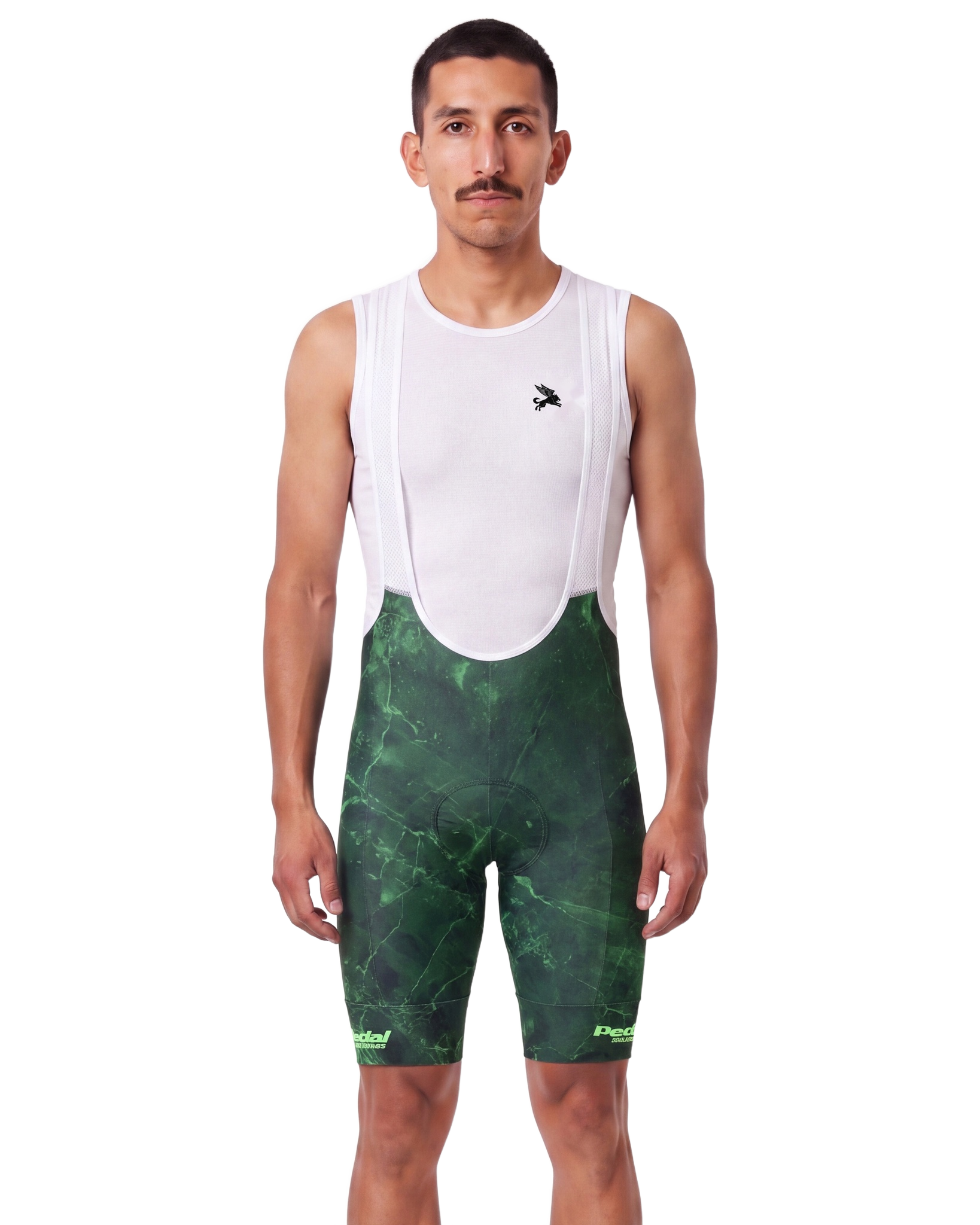 Emerald Marble MEN'S PRO BIB 2.0 ISD - front, on model
