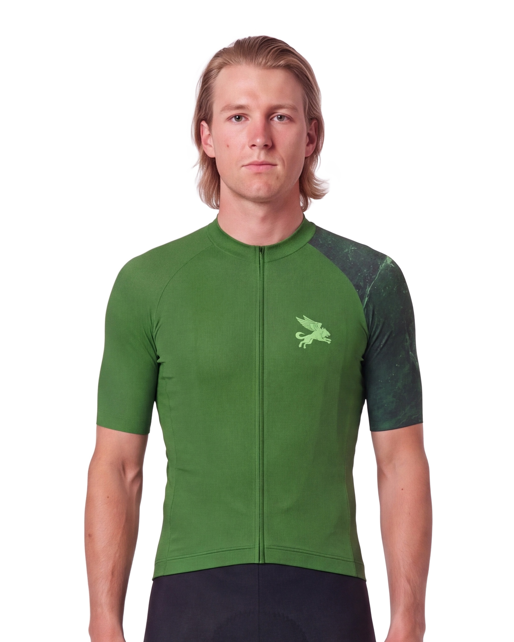 Emerald Marble MEN'S PRO JERSEY ISD - front, on model