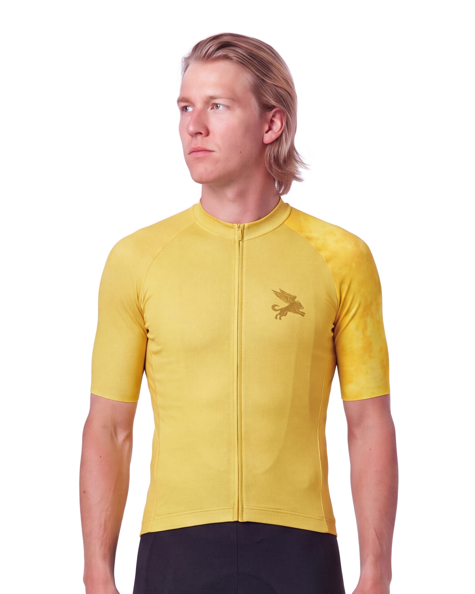 Gold Marble MEN'S PRO JERSEY ISD - front, on model