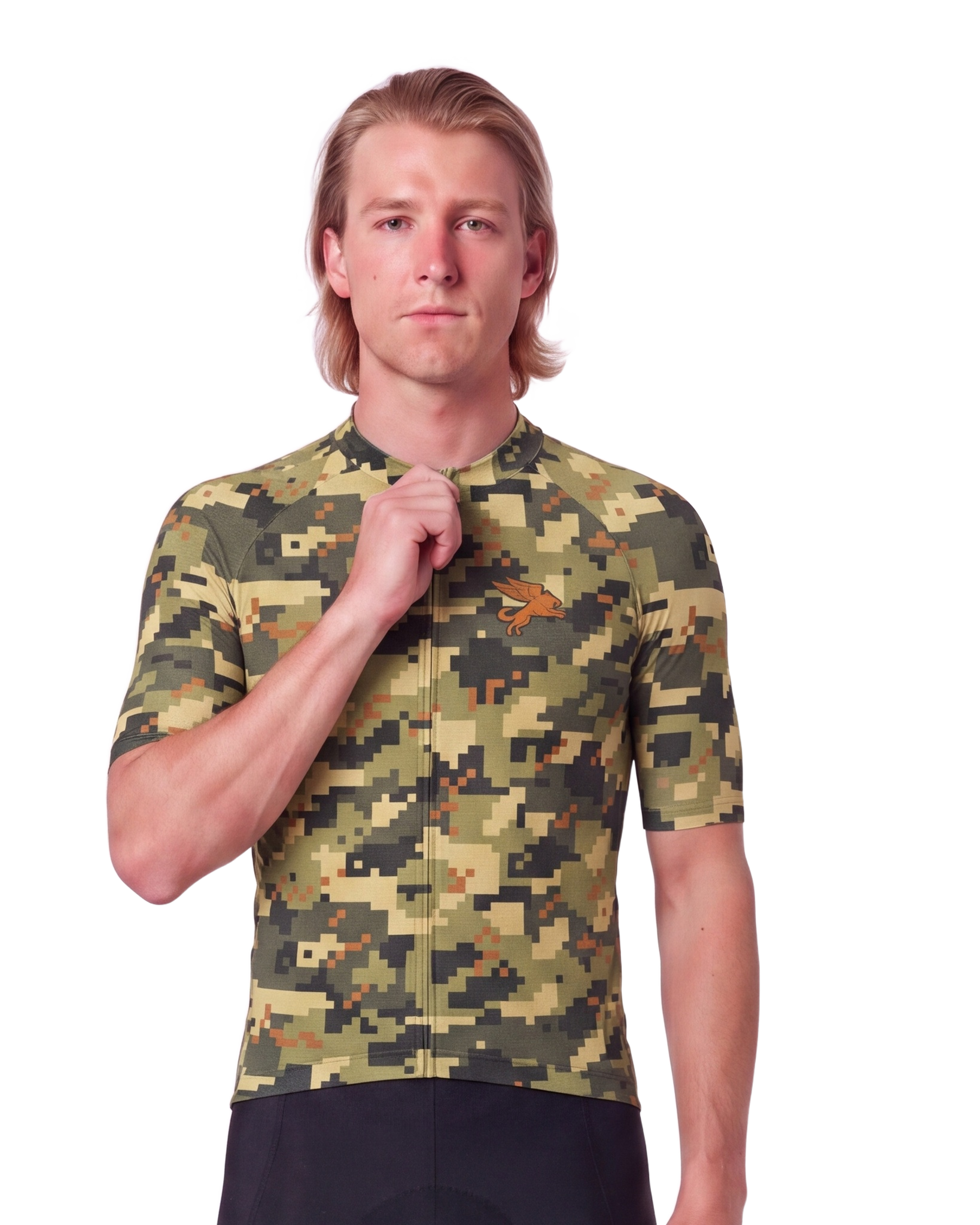 JUNGLE CAMO MEN'S PRO JERSEY ISD - front, on model