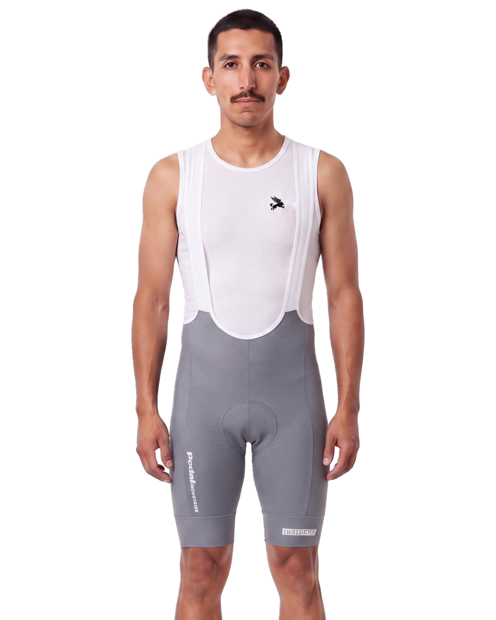 Light Lavender PEDAL Insiders 2027 MEN'S PRO LEVEL BIB ISD - front, on model
