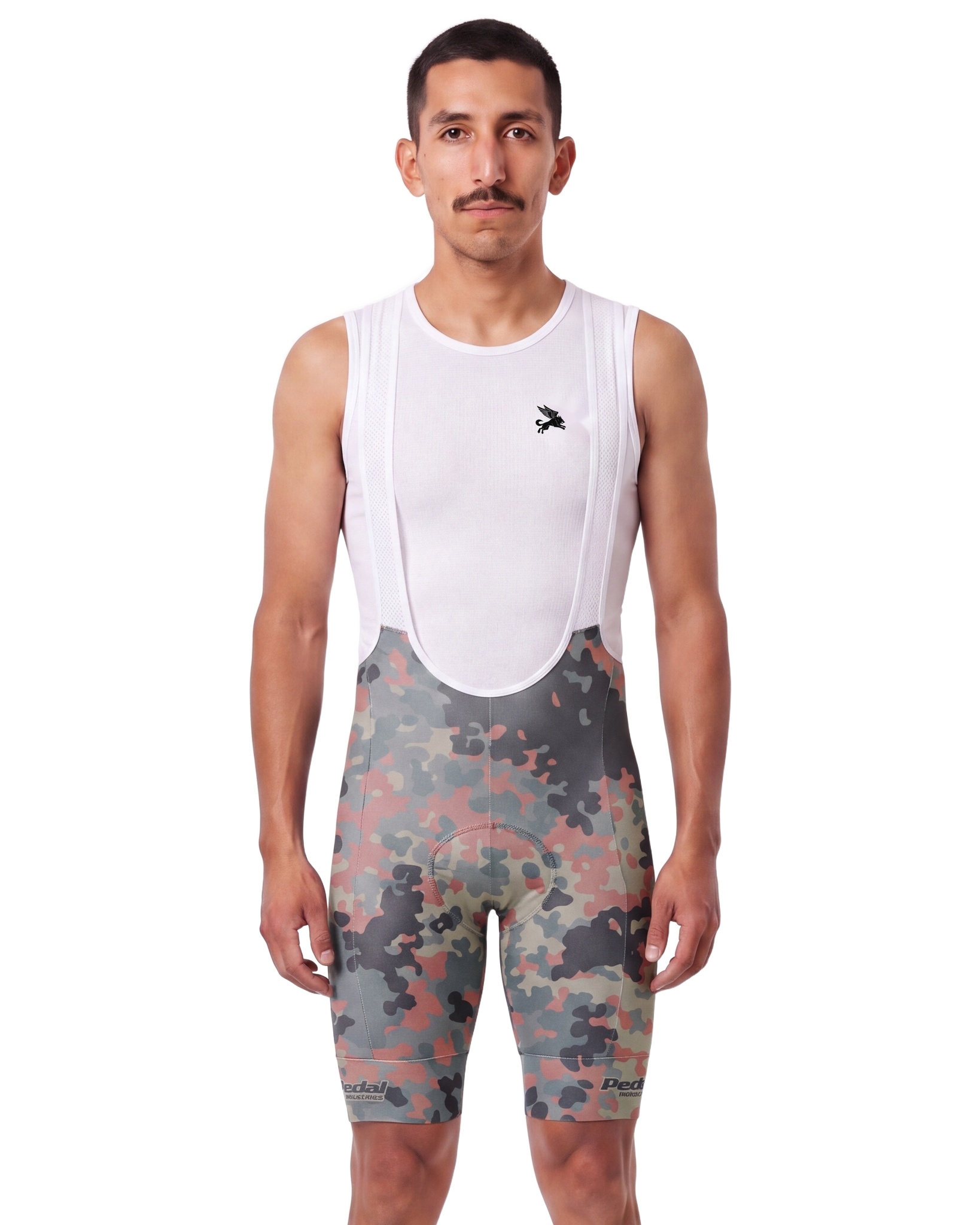 Military CAMO MEN'S PRO LEVEL BIB ISD - front, on model