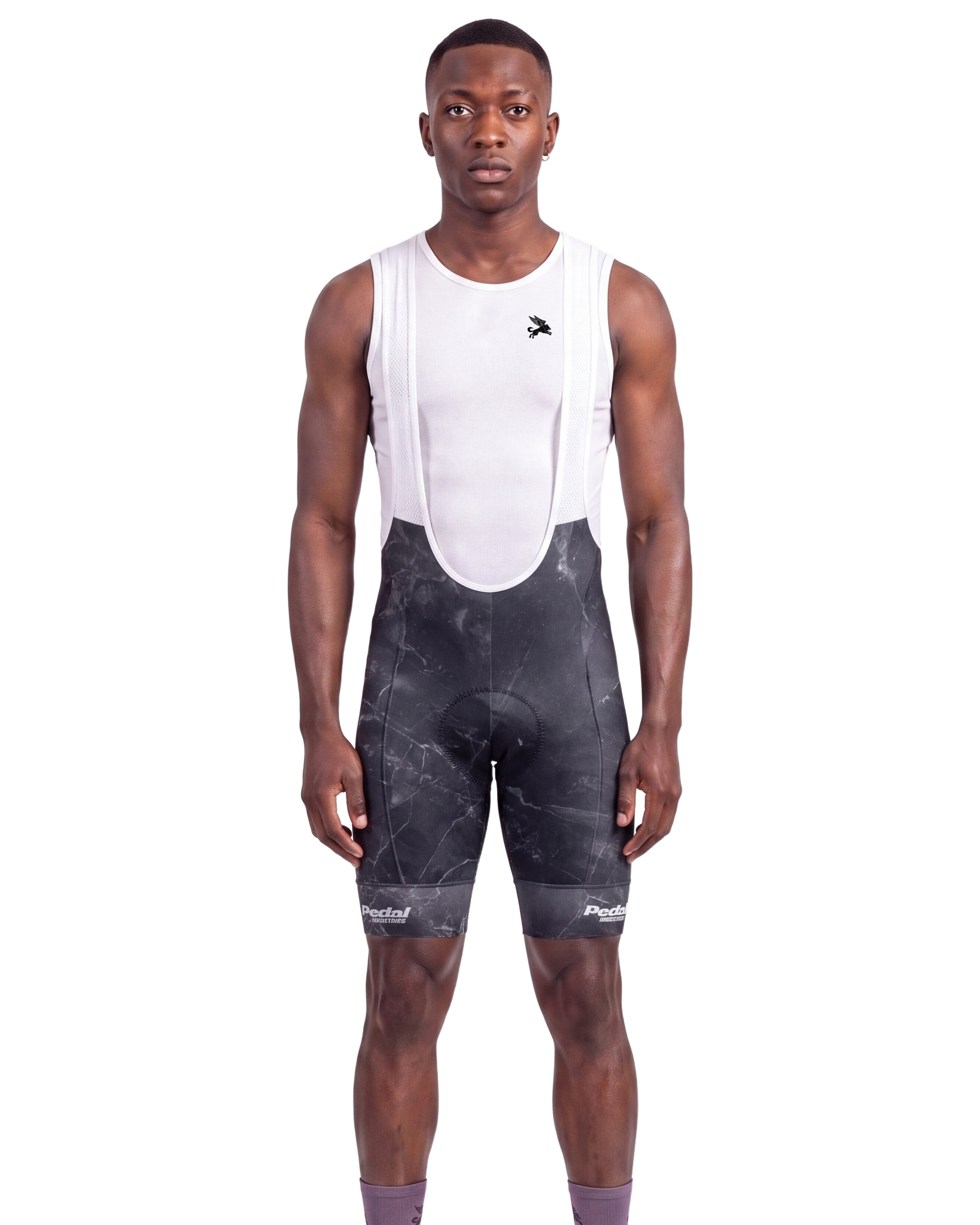 Obsidian Marble MEN'S PRO BIB 2.0 ISD - front, on model