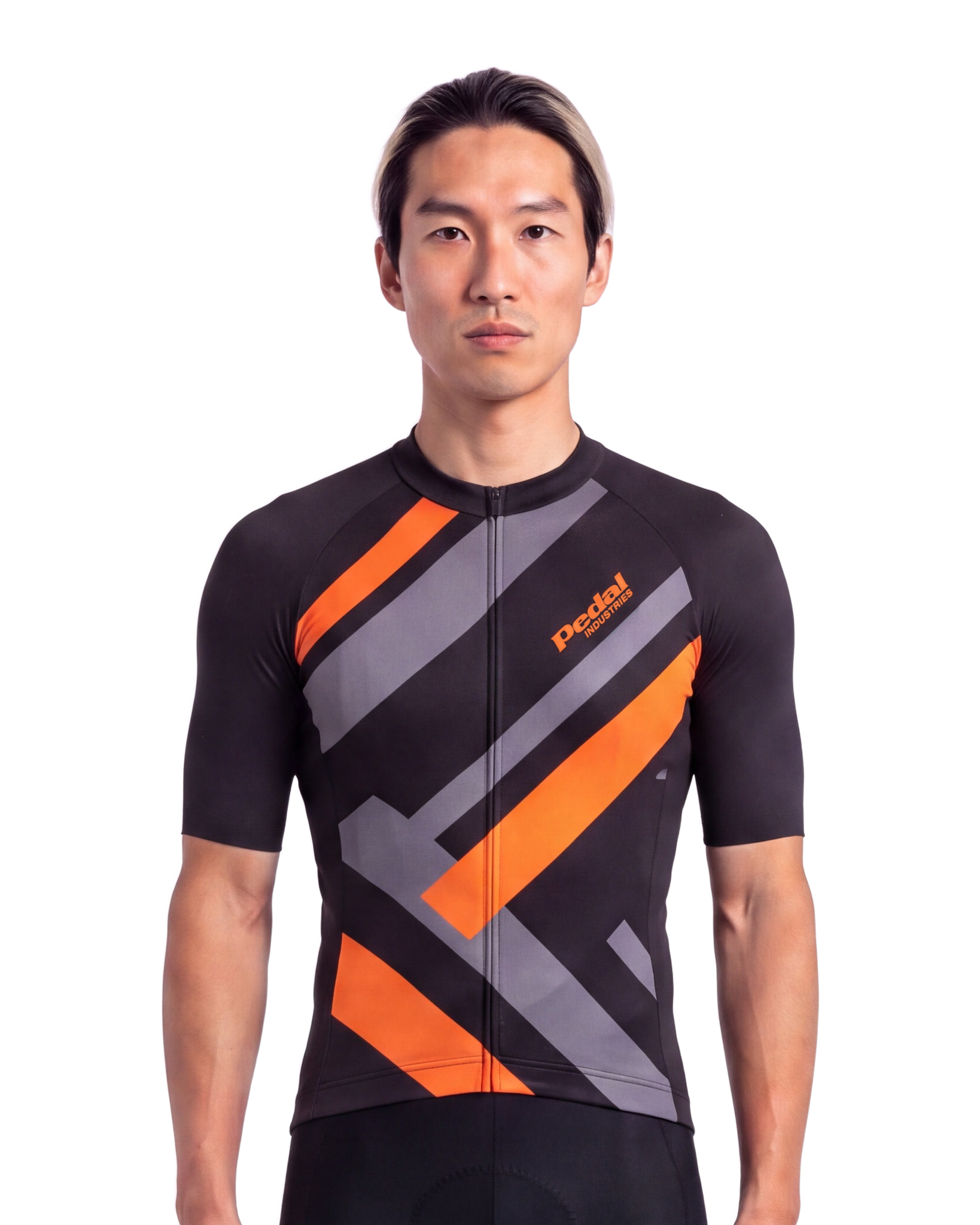 Orange Primary Colors MEN'S PRO JERSEY ISD - front, on model