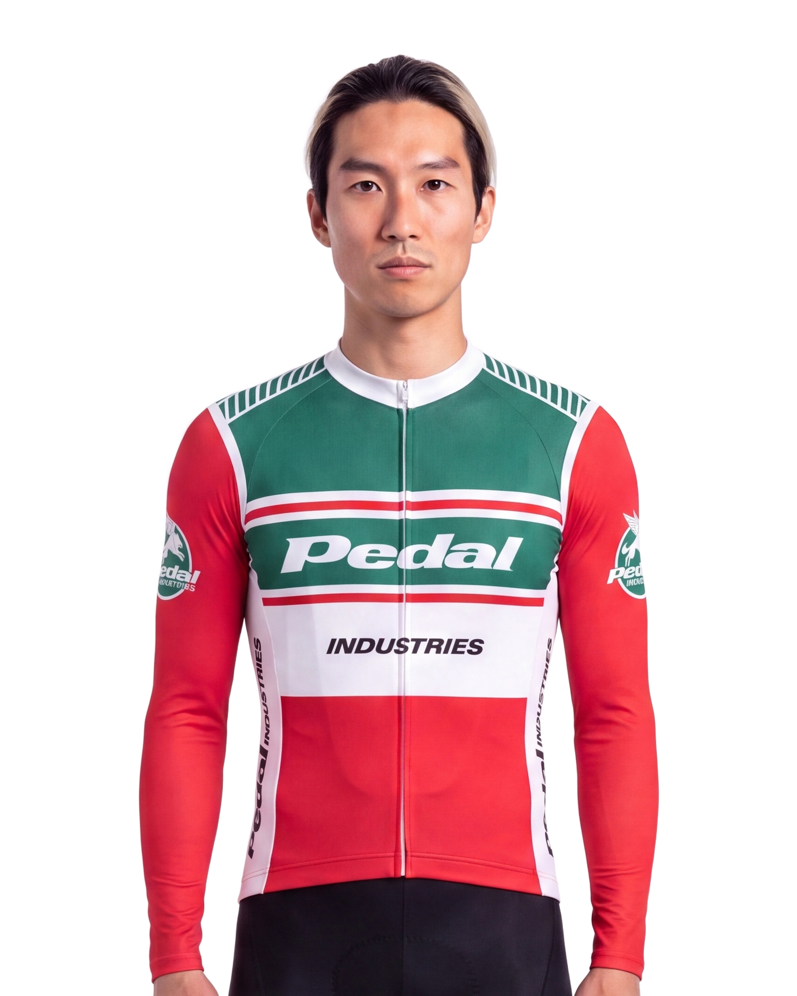 Pedal Eleven 2026 MEN'S Long Sleeve PRO JERSEY ISD - front, on model