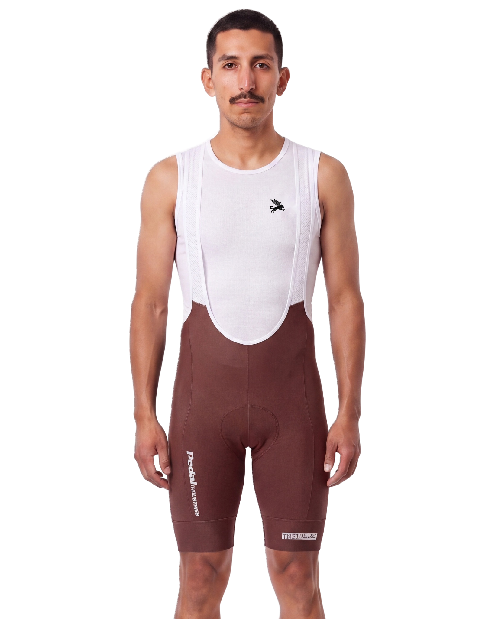 Red PEDAL Insiders 2027 MEN'S PRO LEVEL BIB ISD - front, on model