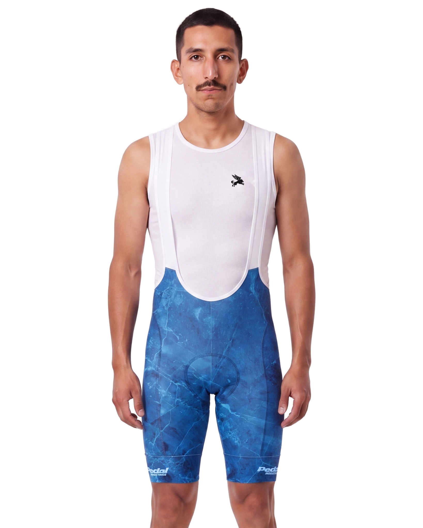 Sapphire Marble MEN'S PRO BIB 2.0 ISD - front, on model