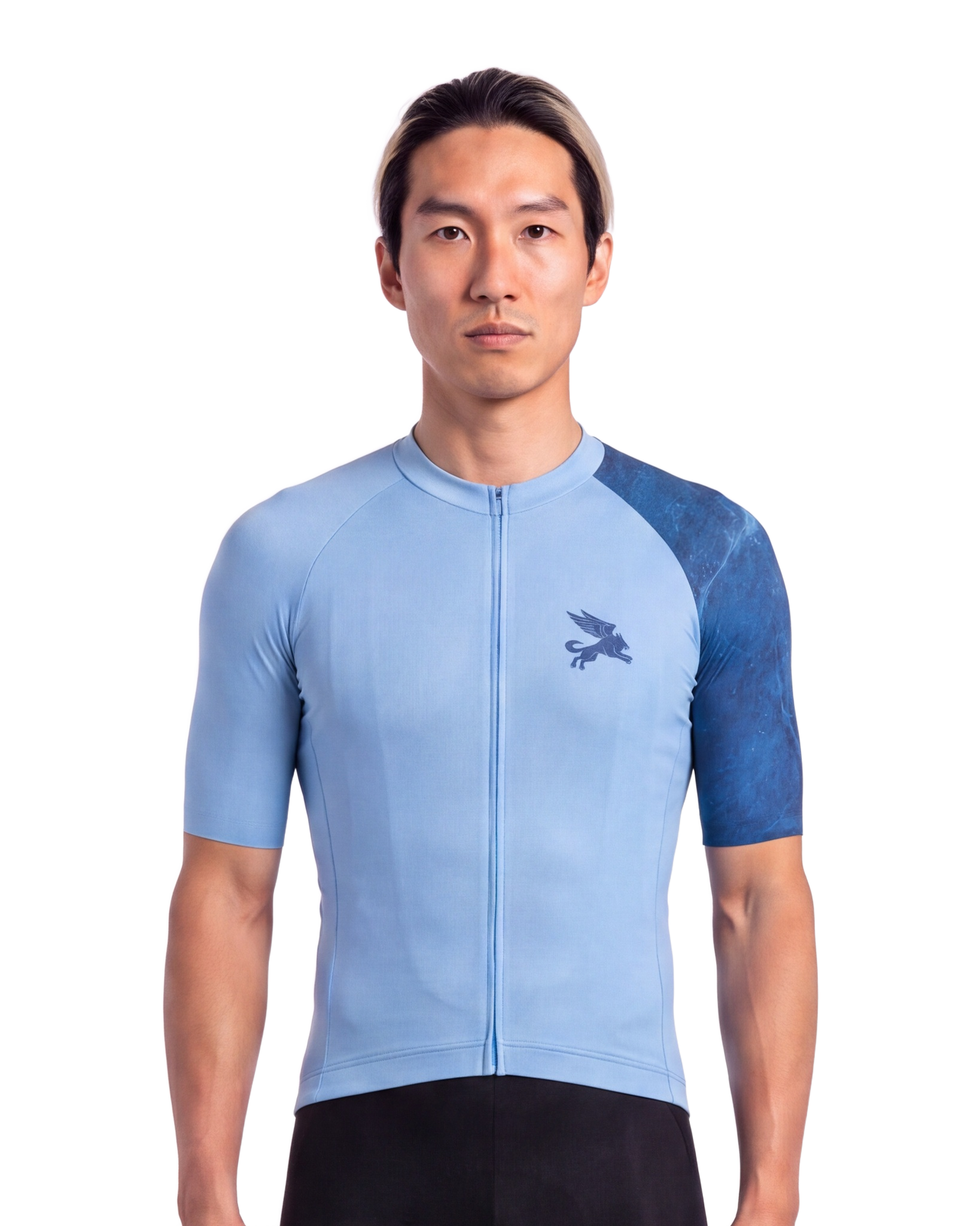 Sapphire Marble MEN'S PRO JERSEY ISD - front, on model