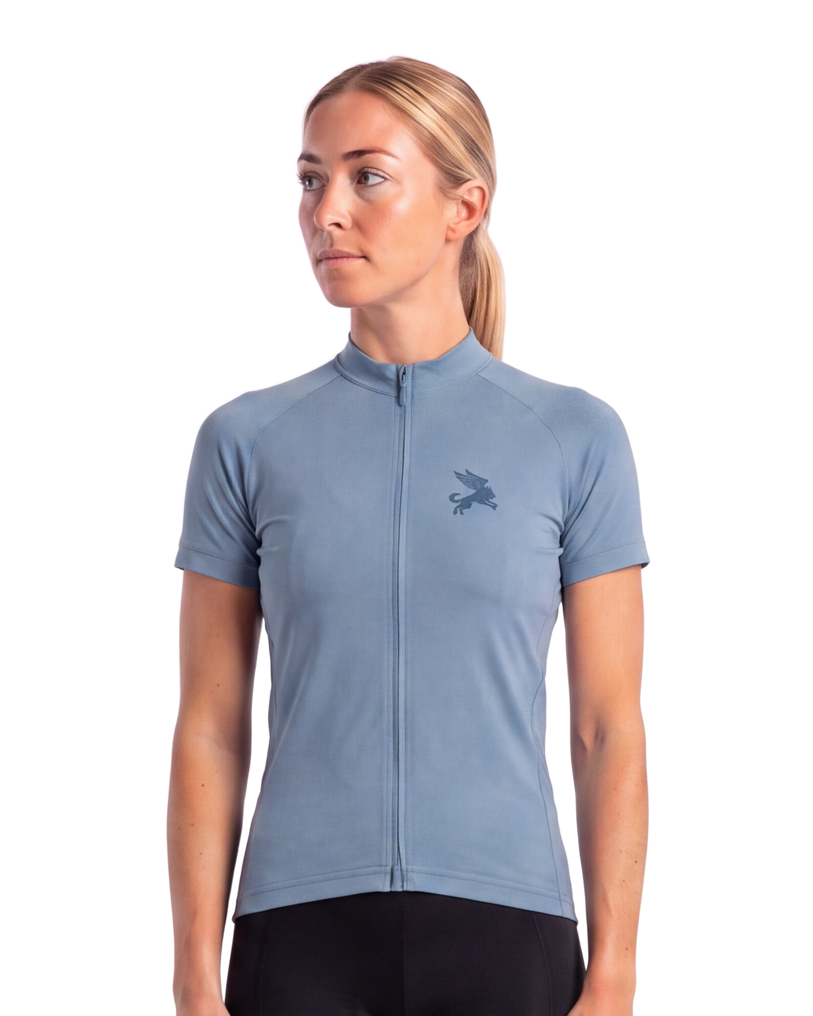Seafoam CHROMA WOMEN'S PRO JERSEY ISD - front, on model