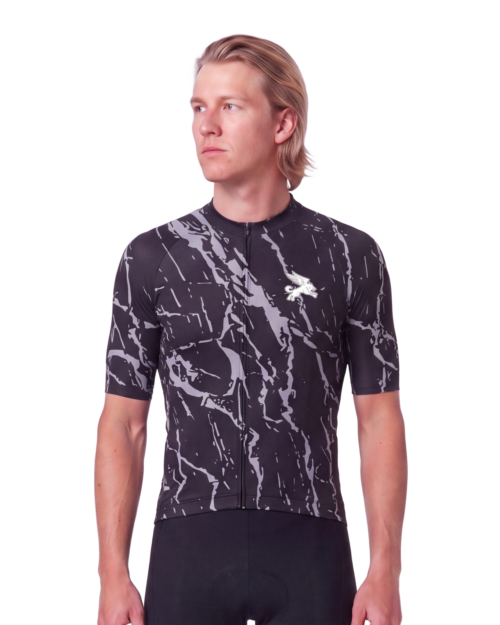 Stealth Splatter MEN'S PRO JERSEY ISD - front, on model