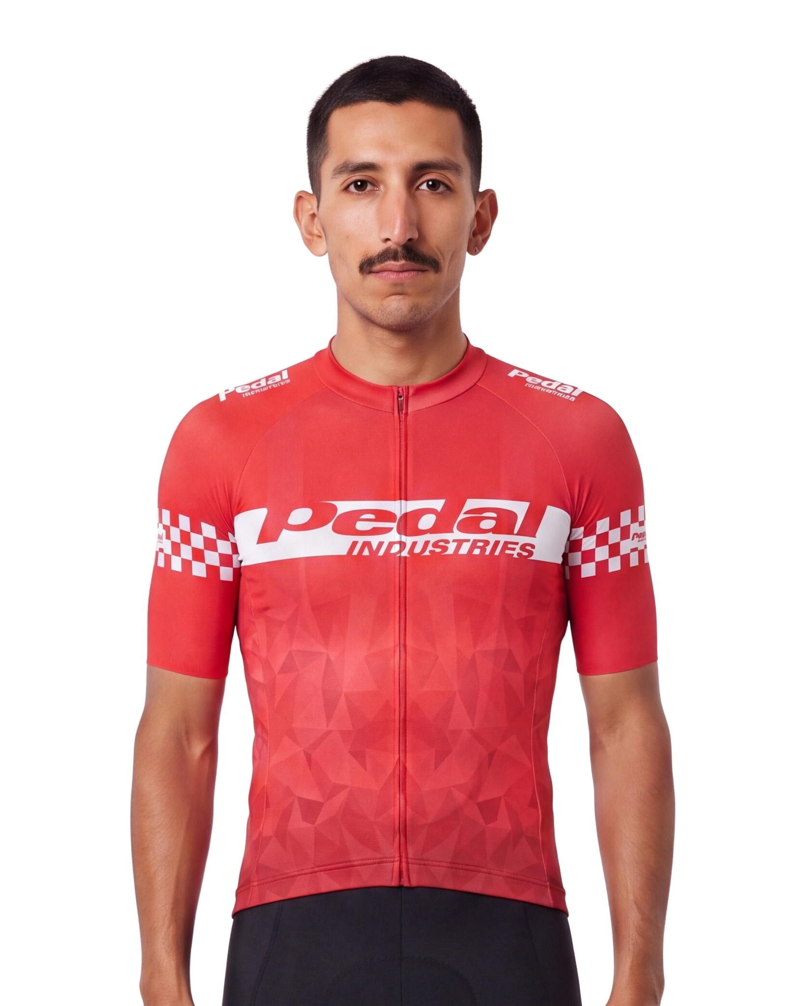 The GC Red MEN'S PRO JERSEY ISD - front, on model