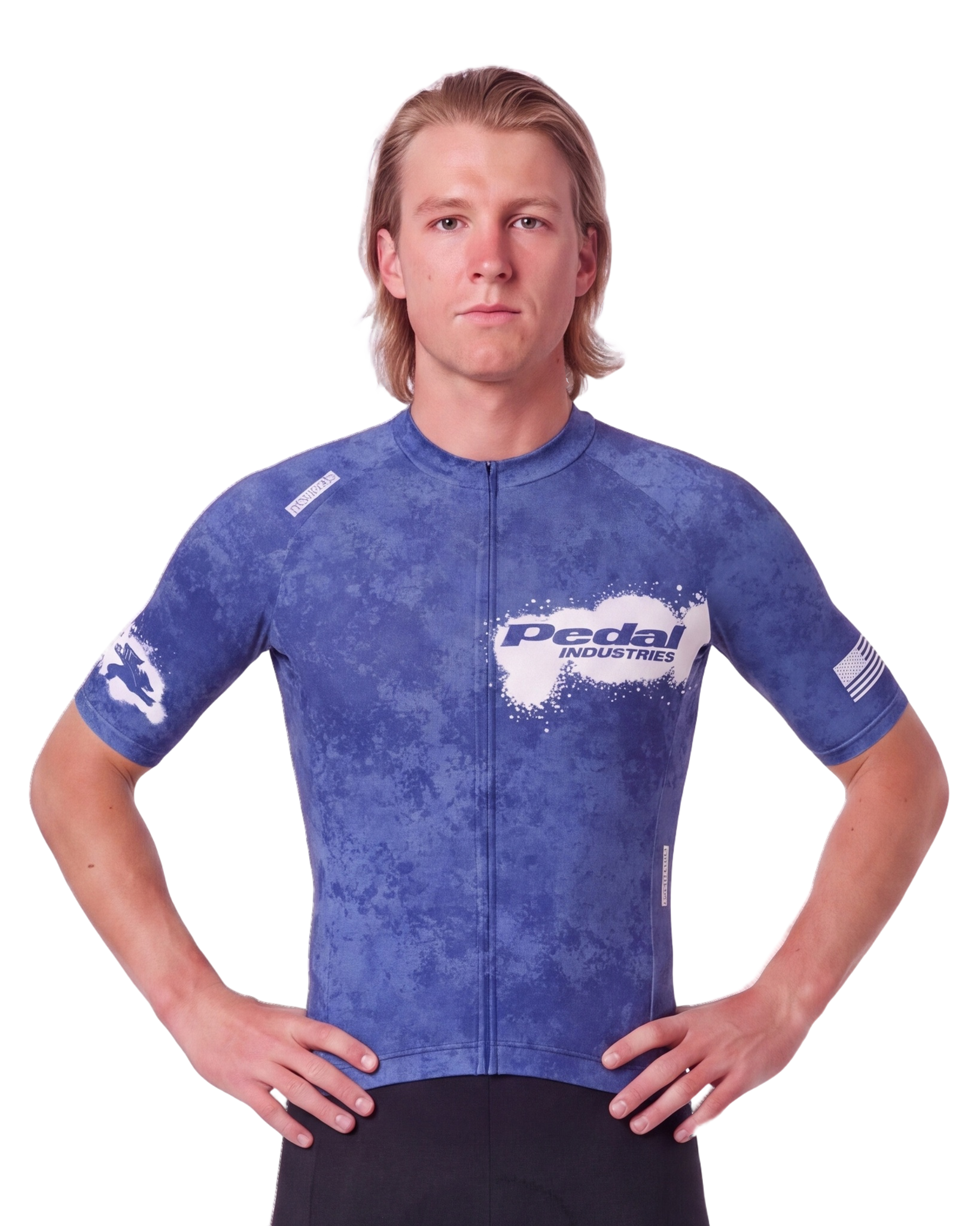 Ultra Marine PEDAL Insiders 2027 MEN'S PRO JERSEY ISD - front, on model