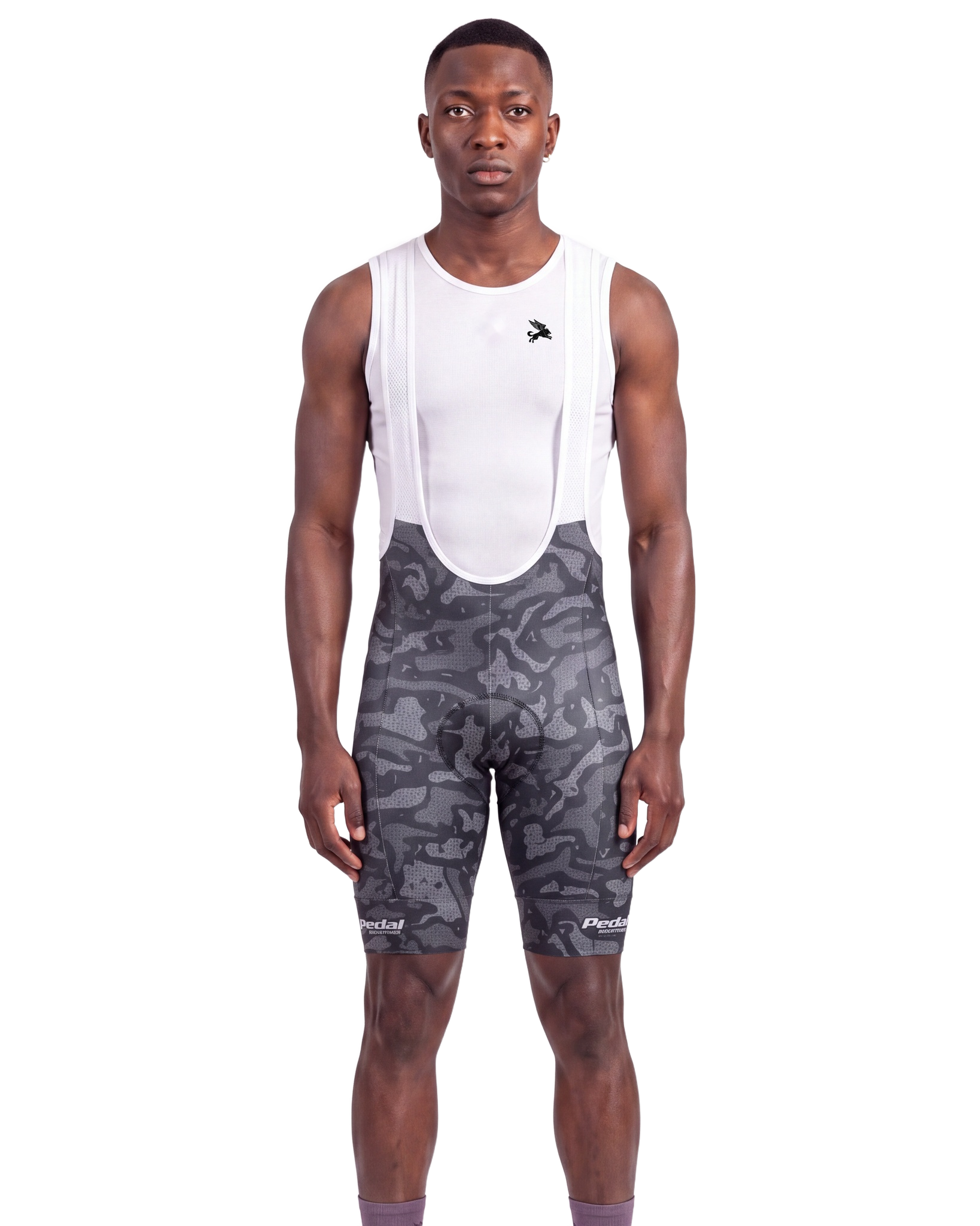 Urban CAMO MEN'S PRO LEVEL BIB ISD - front, on model