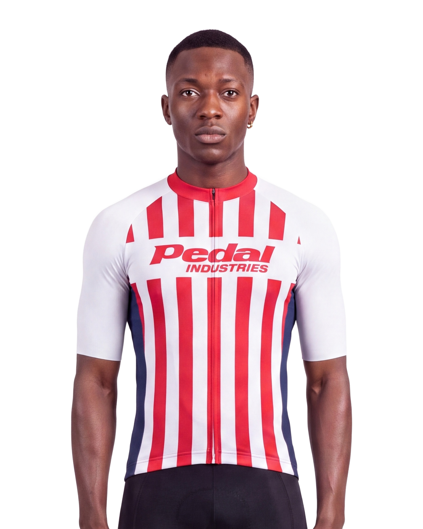 WHITE Patriot MEN'S PRO JERSEY ISD - front, on model
