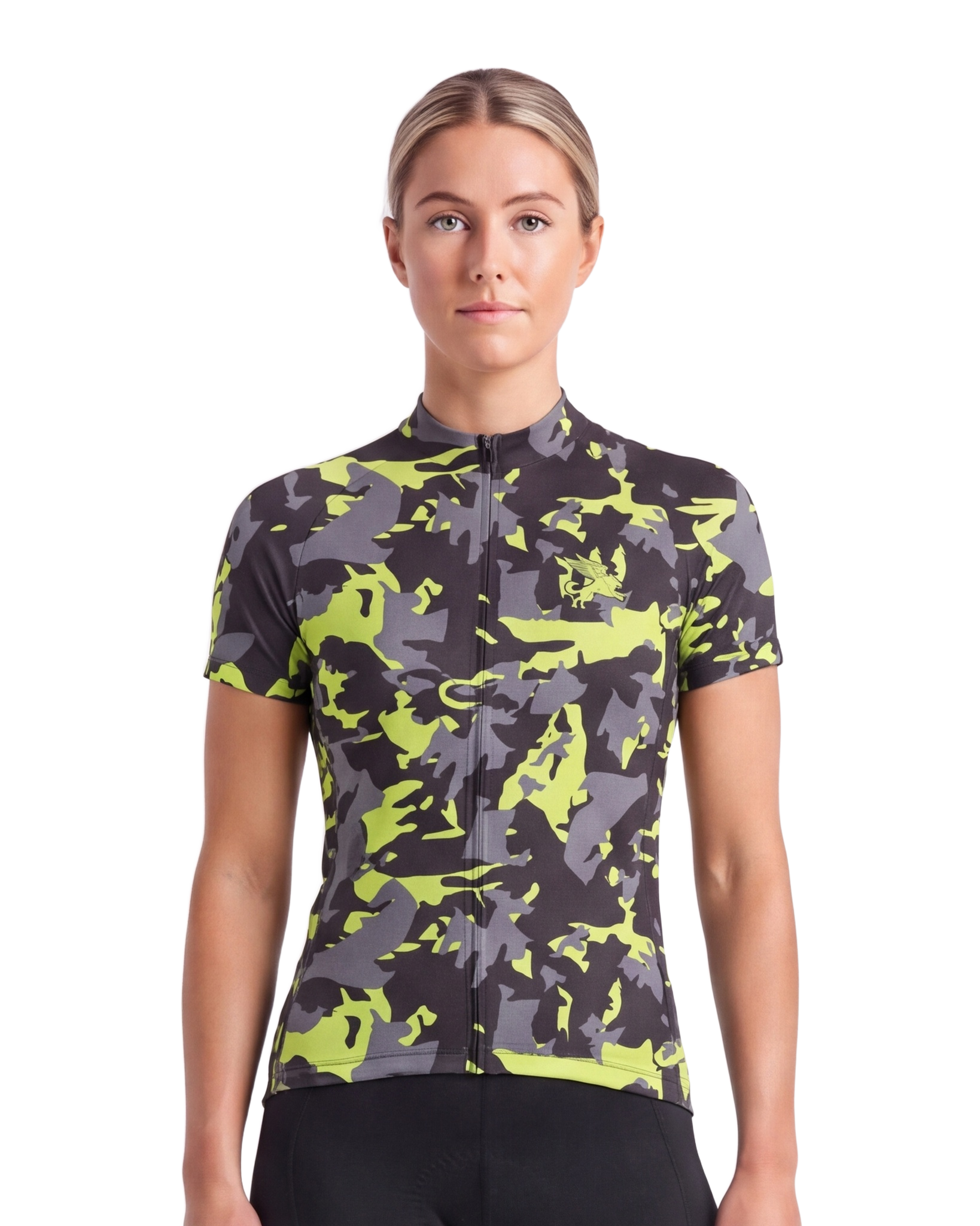 Woodland CAMO WOMEN'S PRO JERSEY ISD - front, on model