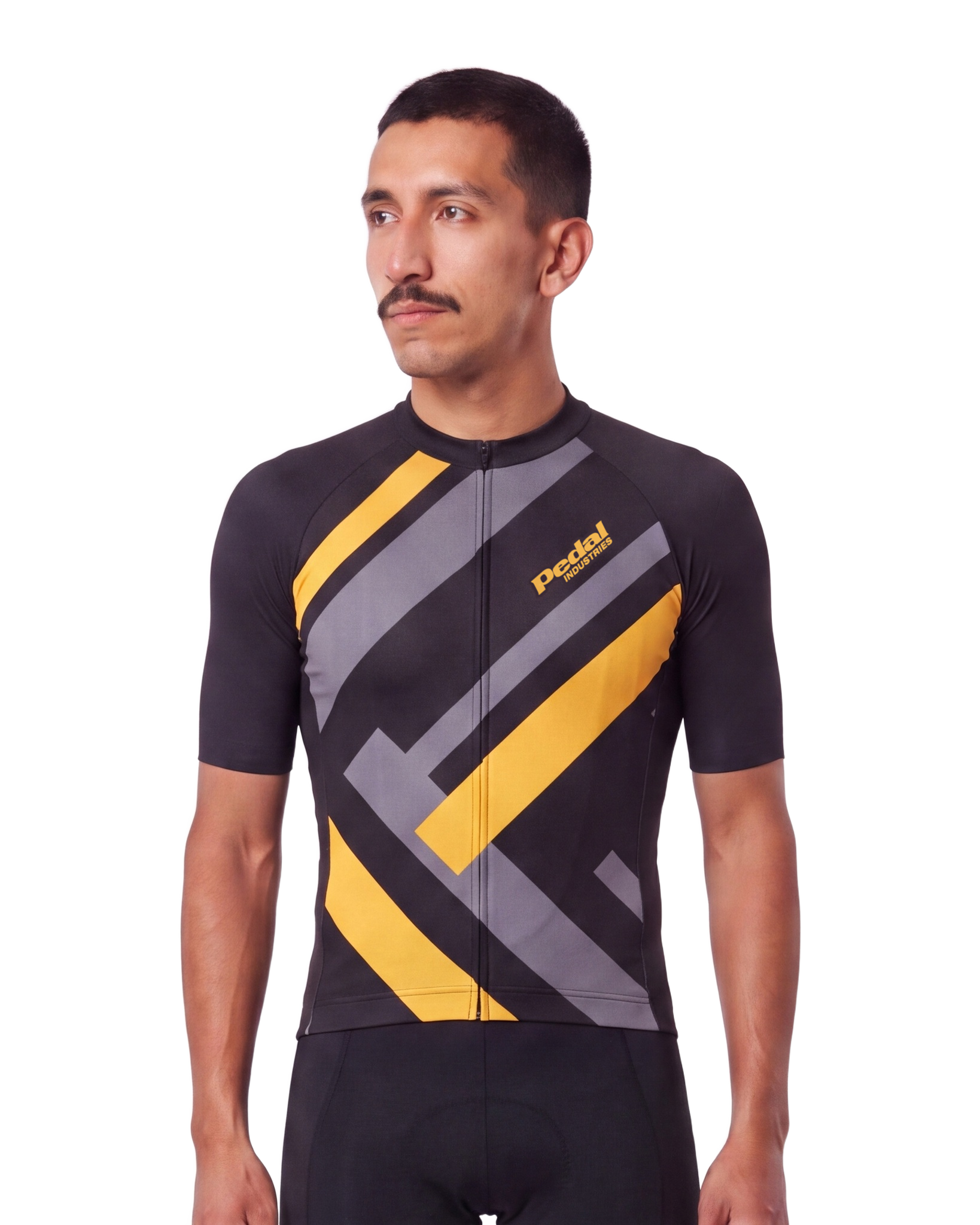 Yellow Primary Colors MEN'S PRO JERSEY ISD - front, on model