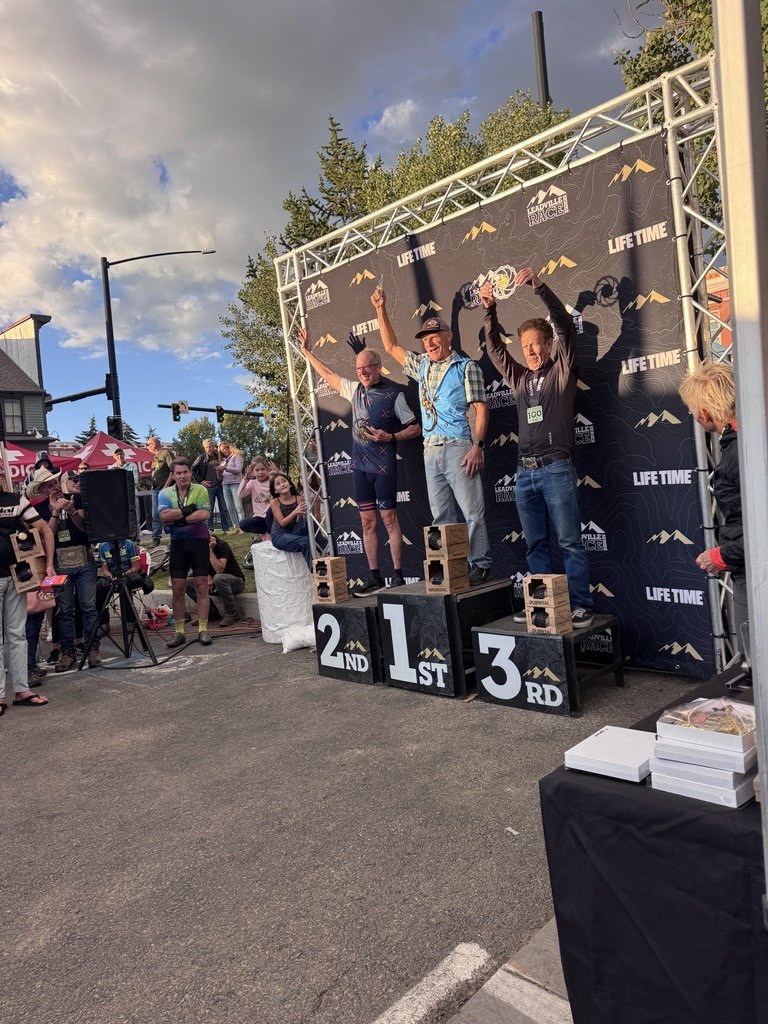 A PEDAL Insider on the podium at a race