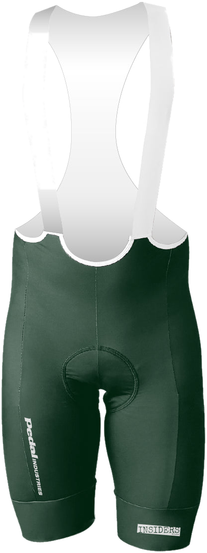 Deep Green PEDAL Insiders 2027 MEN'S PRO LEVEL BIB ISD - flat product view pdp-last