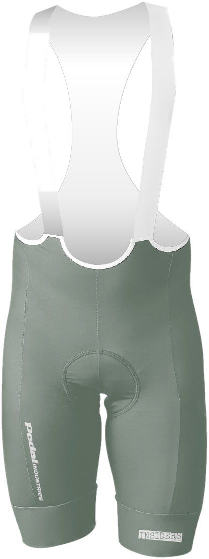 Mint Green PEDAL Insiders 2027 MEN'S PRO LEVEL BIB ISD - flat product view pdp-last