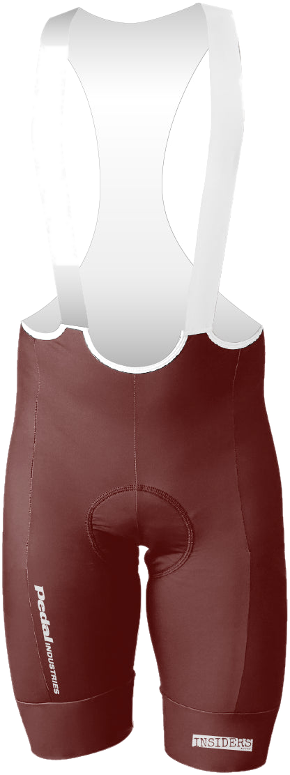 Red PEDAL Insiders 2027 MEN'S PRO LEVEL BIB ISD - flat product view pdp-last