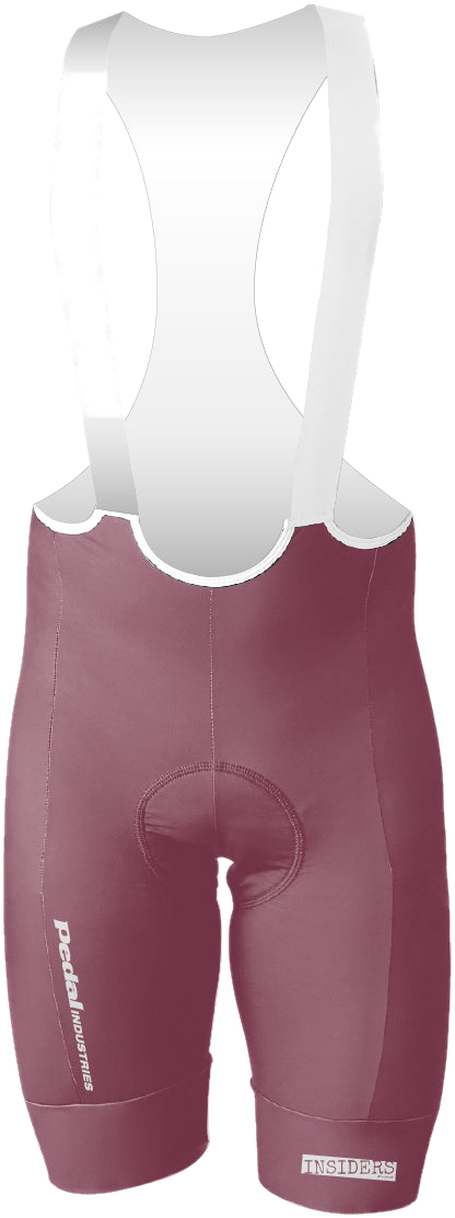 Pink PEDAL Insiders 2027 MEN'S PRO LEVEL BIB ISD - flat product view pdp-last