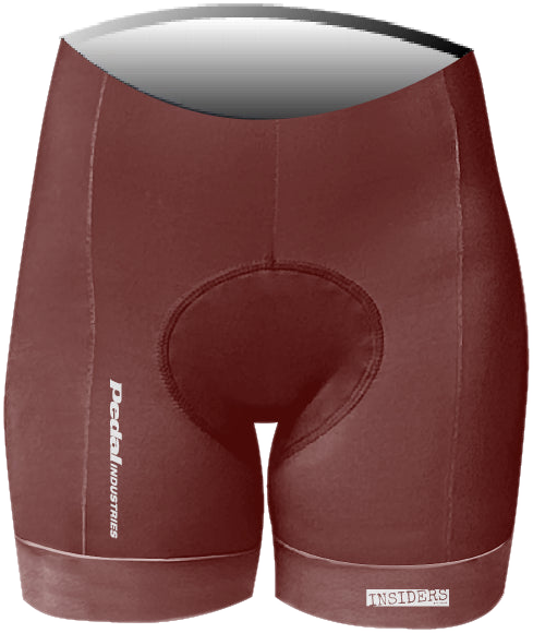 Red PEDAL Insiders 2027 WOMEN'S PRO BIB 2.5 ISD (NO STRAPS) - flat product view pdp-last