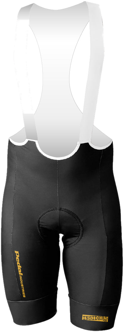 Black PEDAL Insiders 2027 MEN'S PRO LEVEL BIB ISD - flat product view pdp-last