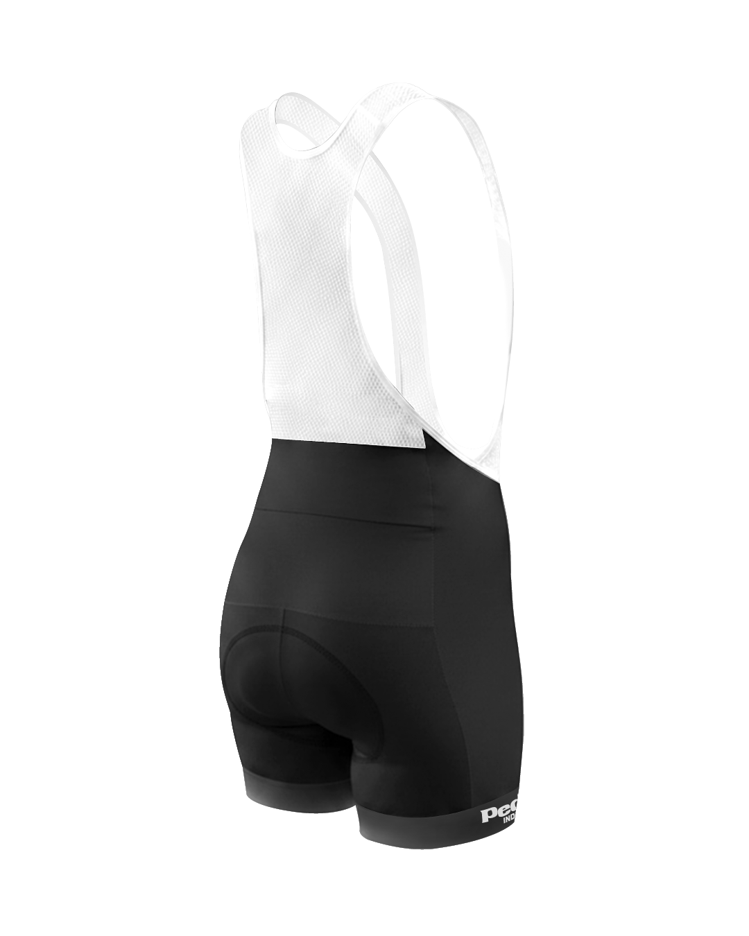 PEDAL Black WOMEN'S PRO BIB ISD - flat product view, back pdp-last