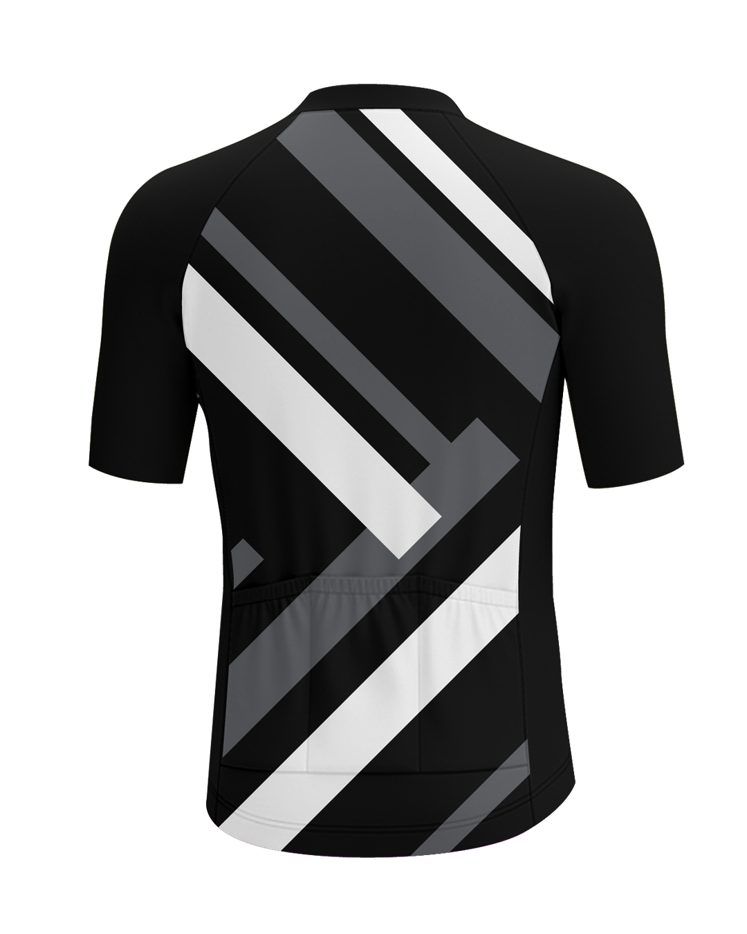 White Primary Colors MEN'S PRO JERSEY ISD - flat product view, back pdp-last