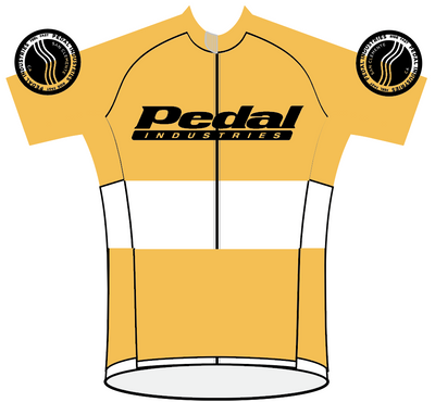 PEDAL industries '19 Team PRO JERSEY 2.0 SHORT SLEEVE - YELLOW