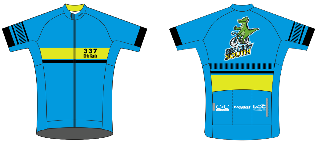 Dirty South Blue '19 PRO JERSEY 2.0 SHORT SLEEVE - Ships in about 4 weeks
