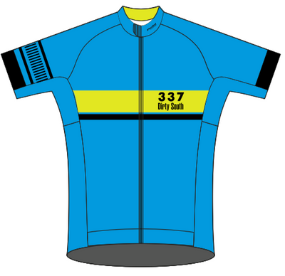 Dirty South Blue '19 RACE JERSEY Short Sleeve - Ships In About 4 weeks