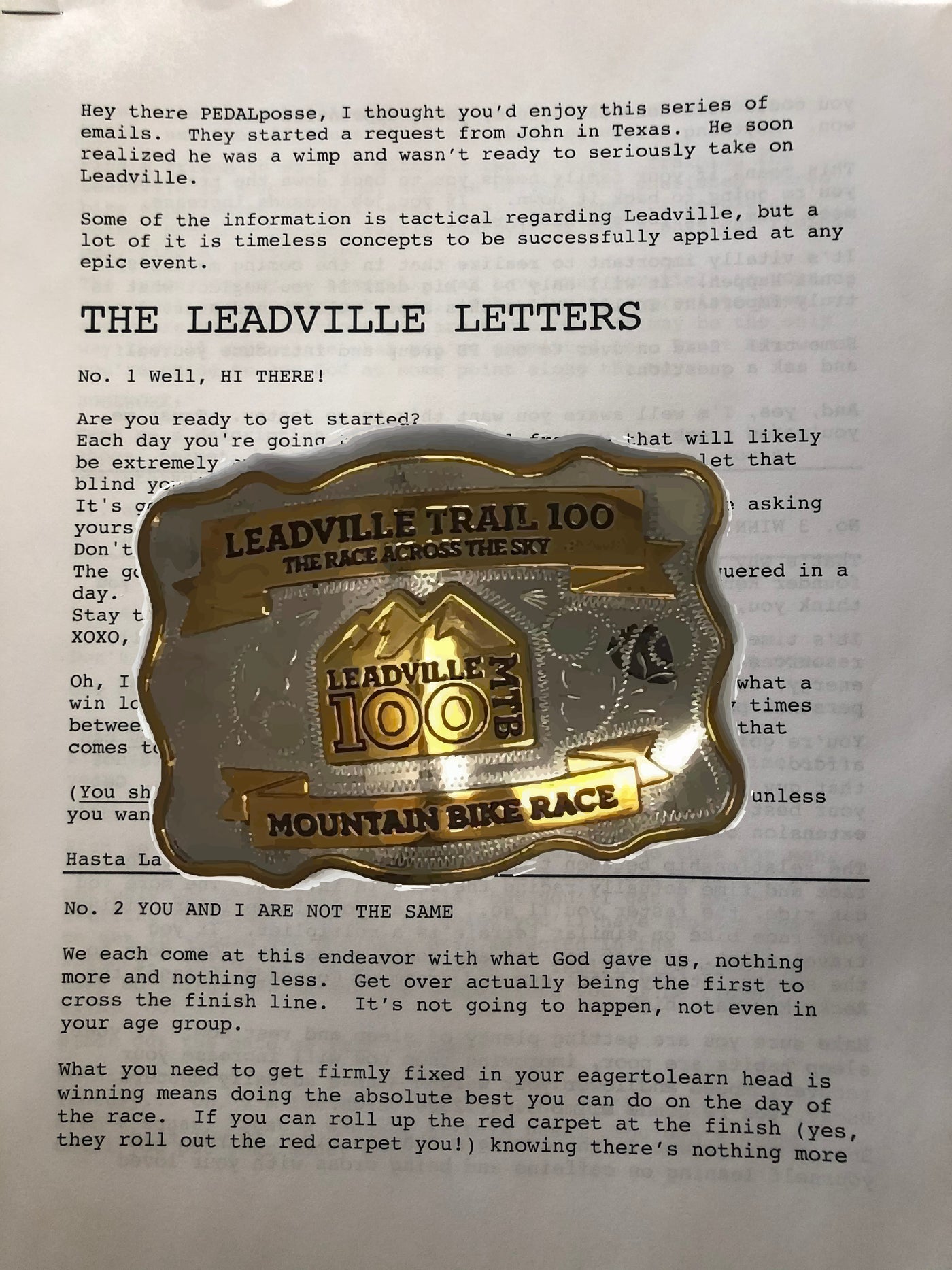 The Leadville Letters