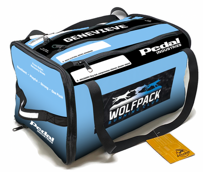 Wolfpack 2022 RUNNING RACEDAY BAG™ Sky Blue - GENEVIEVE