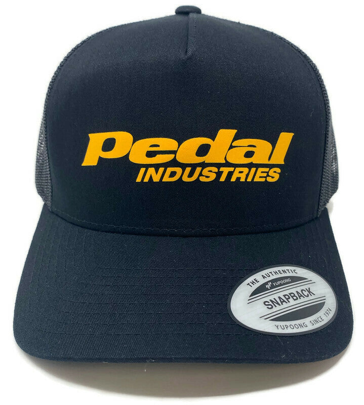 baseballs pedal Classic PEDAL industries Gold Logo Trucker