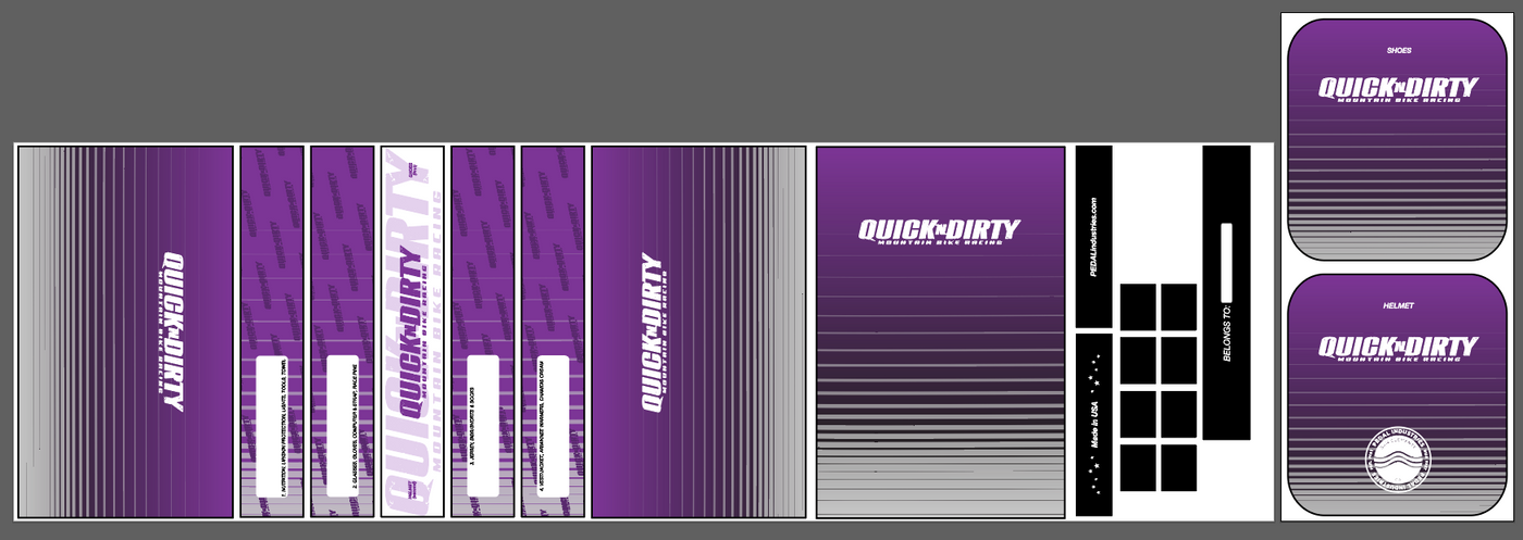 Quick N Dirty 2022 RACEDAY BAG™ Purple