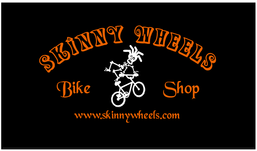 Skinny Wheels Bike Shop 2022 RACEDAY BAG™ Black Orange