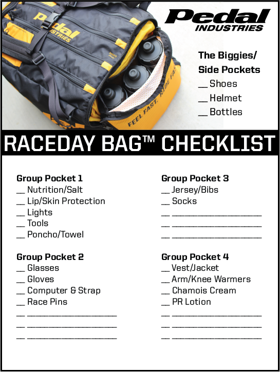 RaceDay Ready™ Checklists
