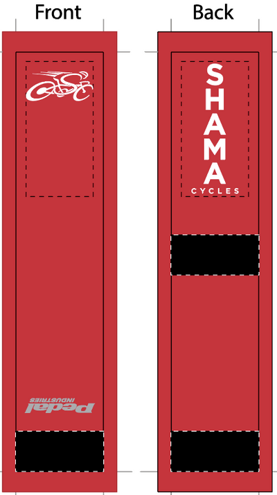 Shama Red SUBLIMATED SOCK - SHIPS IN ABOUT 4 WEEKS