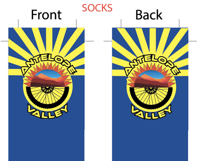 Antelope Valley '19 SUBLIMATED SOCK - SHIPS IN ABOUT 4 WEEKS