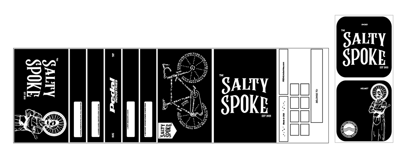 Salty Spoke 2022 RACEDAY BAG™ BLACK