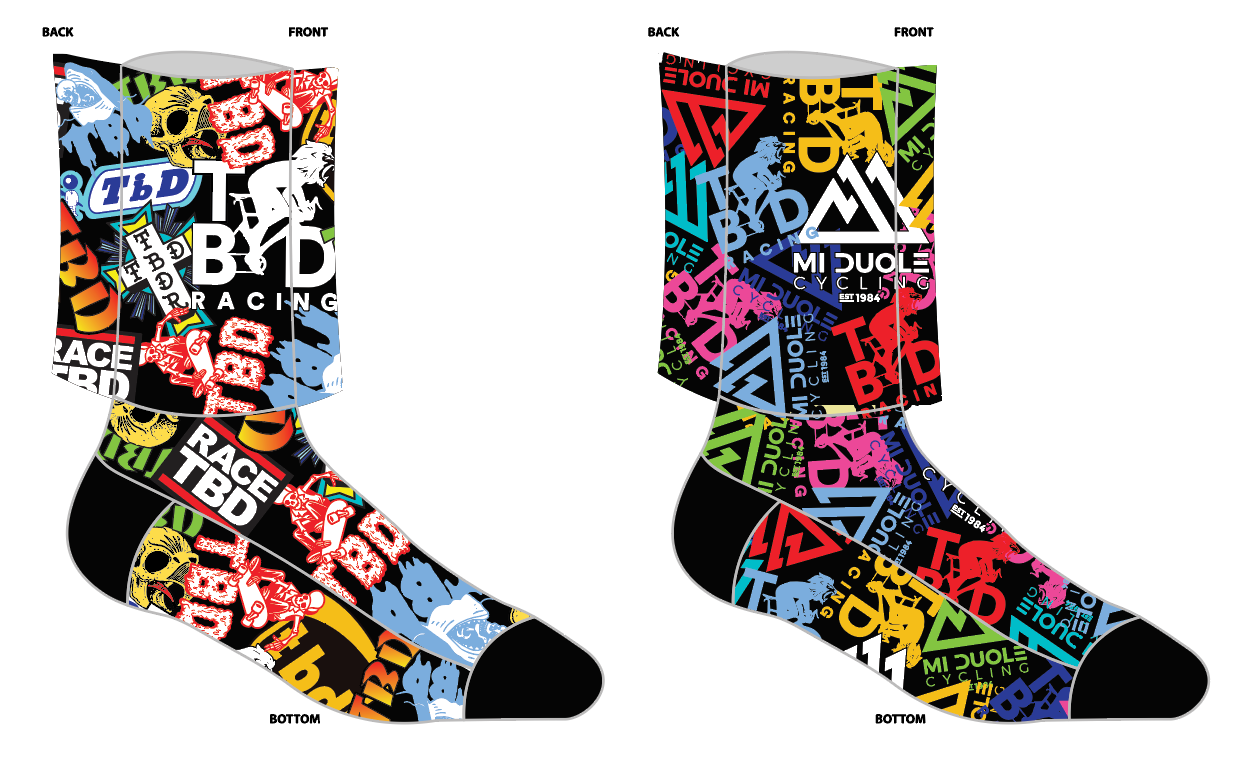 TBD Racing 2023 SUBLIMATED SOCK