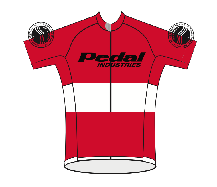 PEDAL industries '19 Team PRO JERSEY 2.0 SHORT SLEEVE - RED
