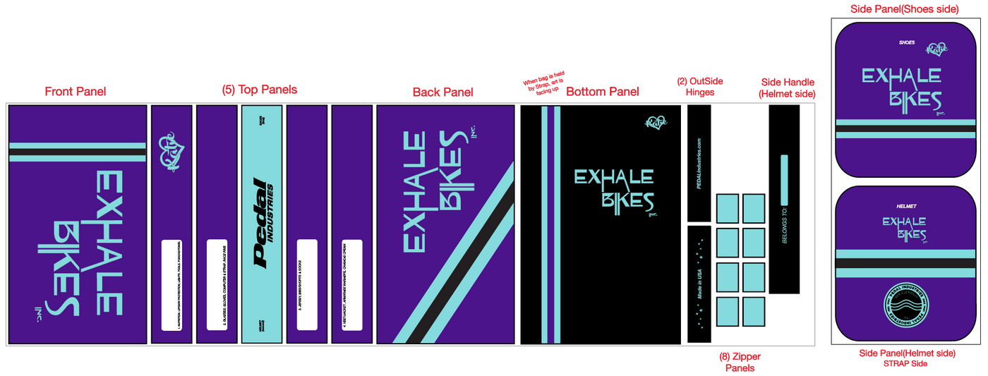 Exhale Bikes - PURPLE -  RACEDAY BAG™