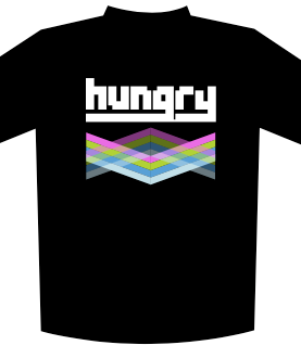 HUNGRY BLACK SUBLIMATED T-SHIRT (Tech T)