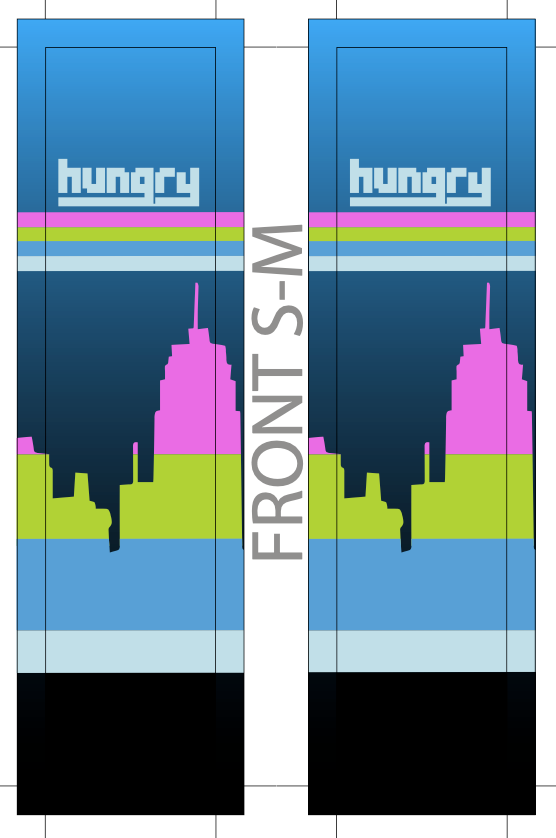 HUNGRY SUBLIMATED SOCK