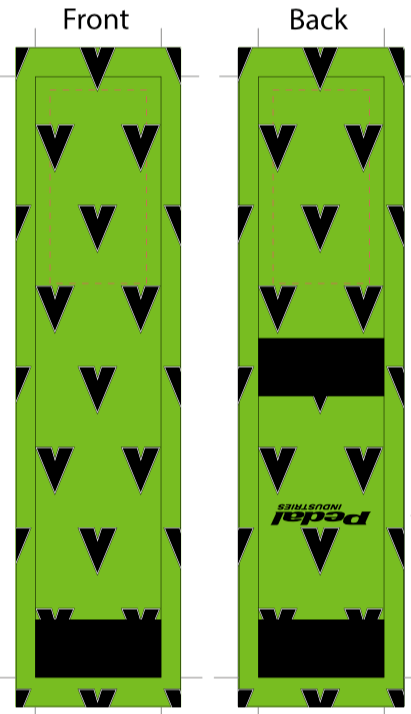 Vite SUBLIMATED SOCK - GREEN - SHIPS IN ABOUT 4 WEEKS
