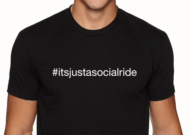 #itsjustasocialride T-Shirt
